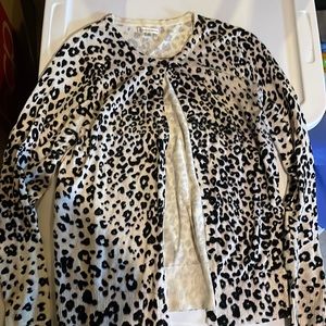 Leopard print cardigan
